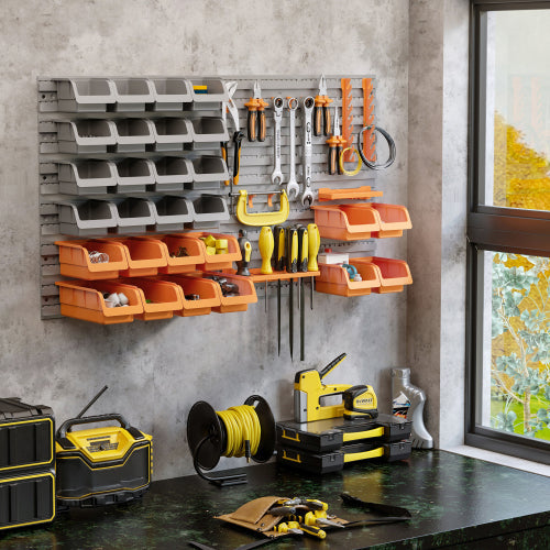 44-Piece Pegboard Tool Organizer Kit