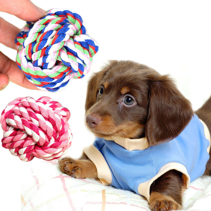 Hand-Woven Cotton Rope Ball