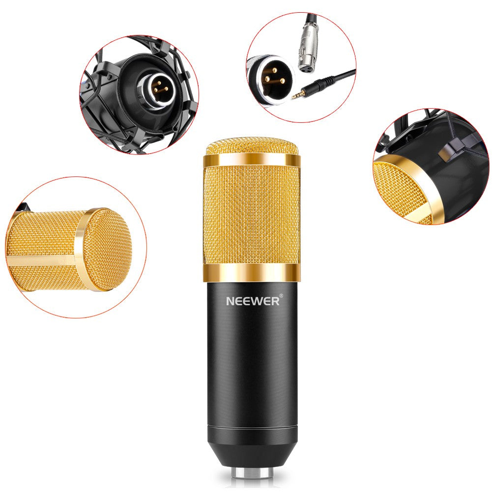 Studio Condenser Microphone Kit with Shock Mount