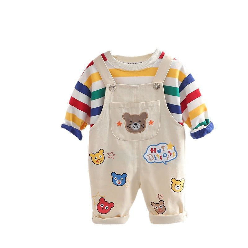Boys' Top & Overalls Set