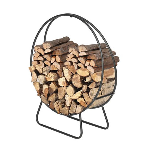 24-Inch Firewood Log Hoop Rack