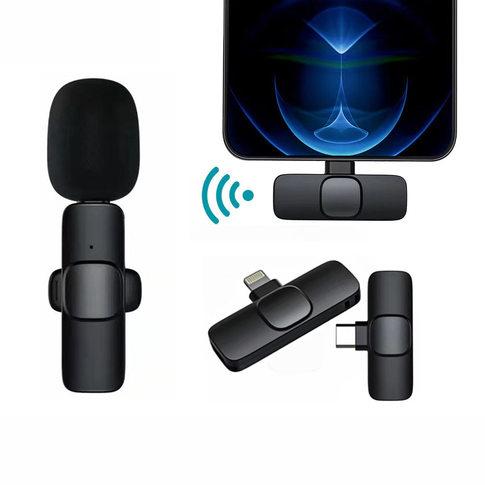 Wireless Lavalier Microphone for iPhone & Android