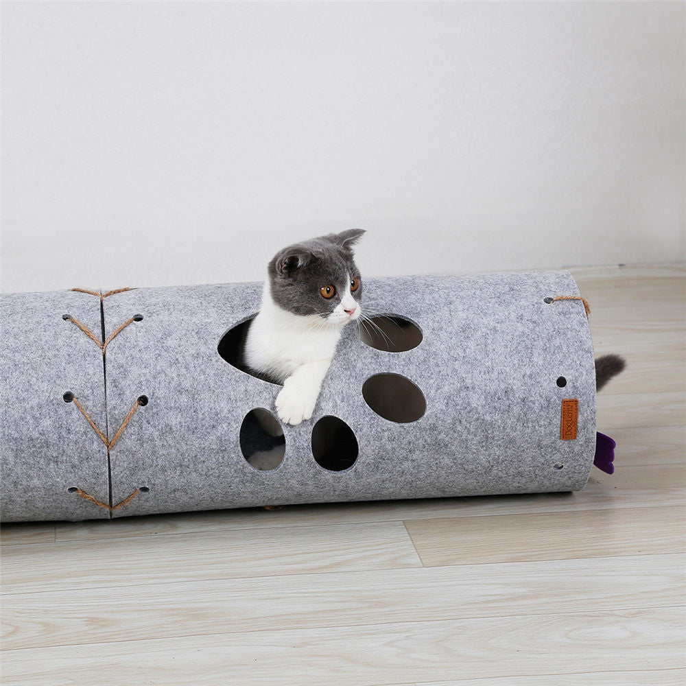 Build-Your-Own Felt Cat Tunnel