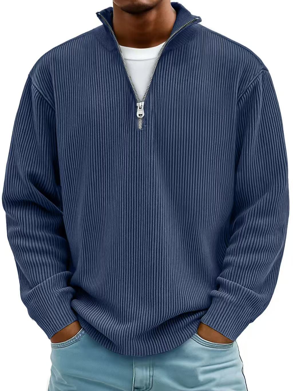 Men's Corduroy Quarter-Zip Pullover
