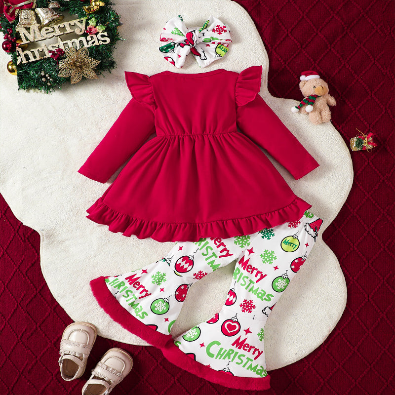Toddler Ruffle Tunic & Flare Pants Set