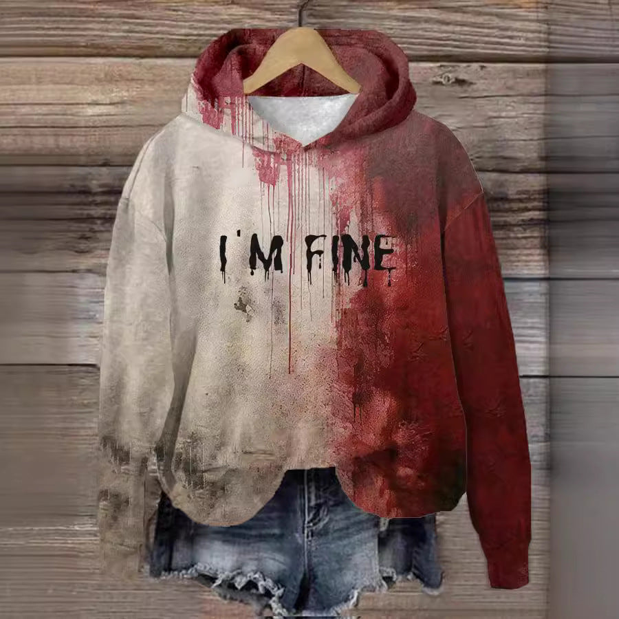 "I Am Fine" Graffiti Hoodie