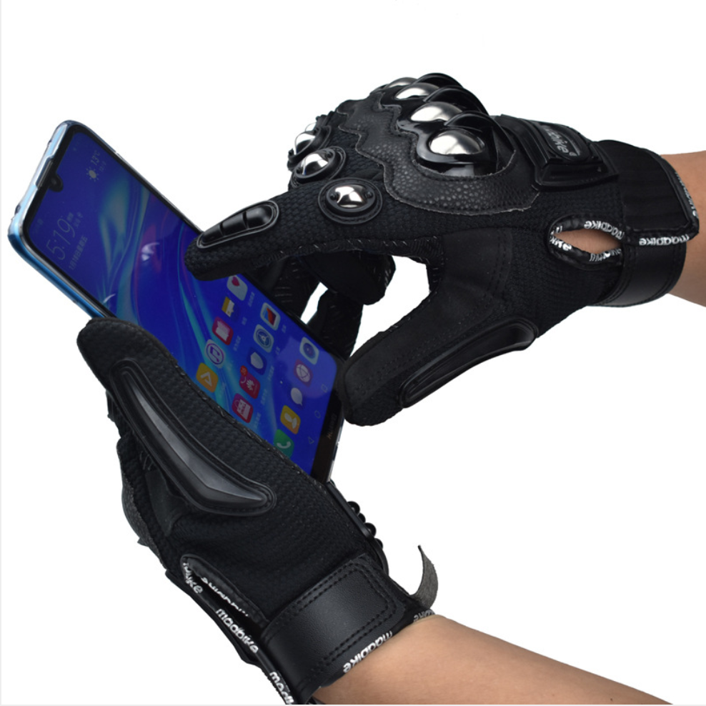 Motorcycle Riding Gloves with Knuckle Protection