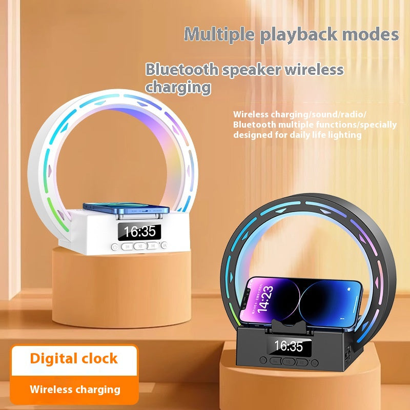 4-in-1 Alarm Clock Lamp & Speaker