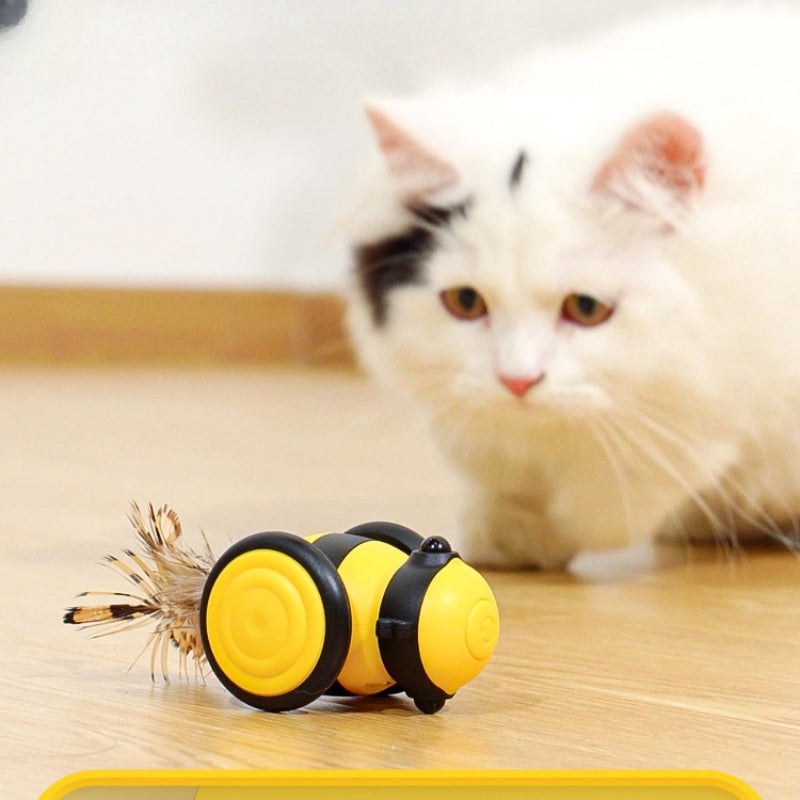 Electric Running Bee Cat Toy