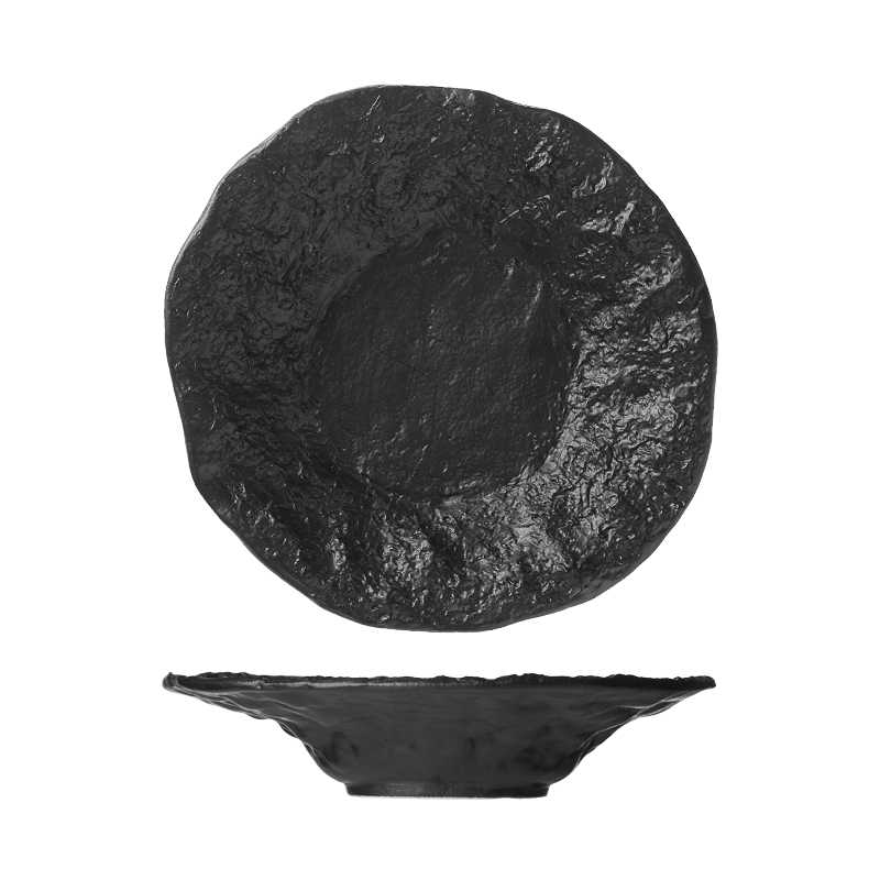 Rock-Glaze Ceramic Soup Plate