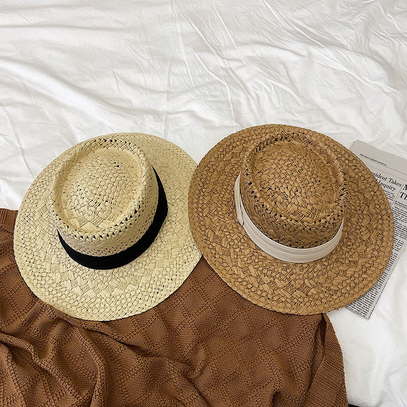 Wide-Brim Sun Hat with Band