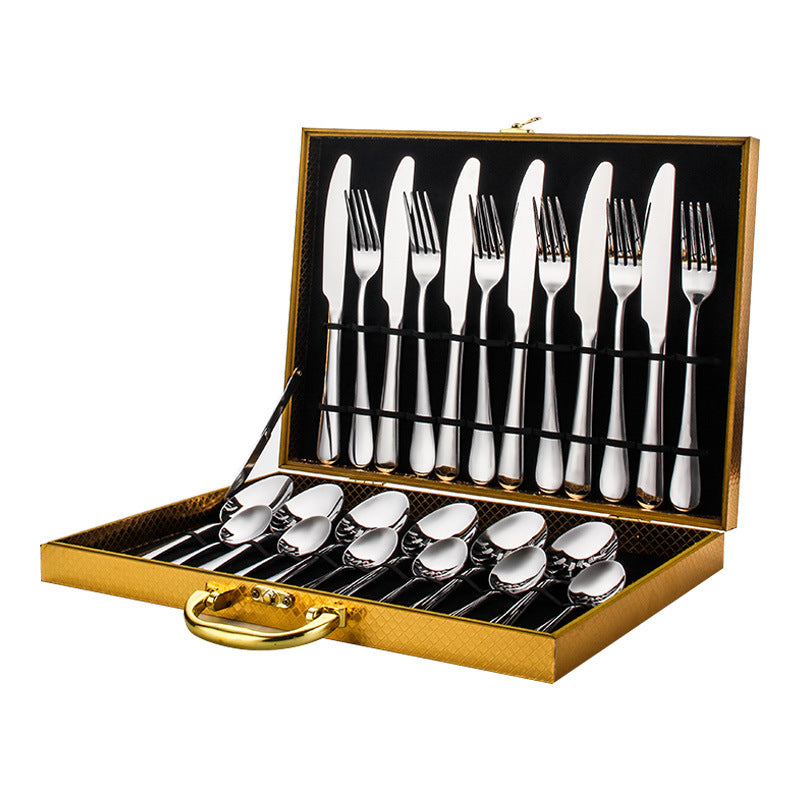 24-Piece Stainless Steel Flatware Set