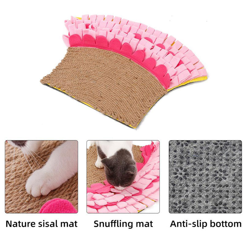 Jute Snuffle Mat for Cats