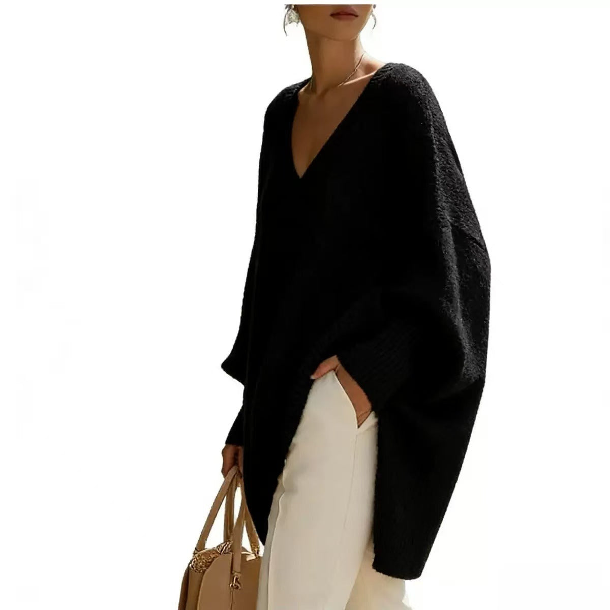 Loose V-Neck Sweater