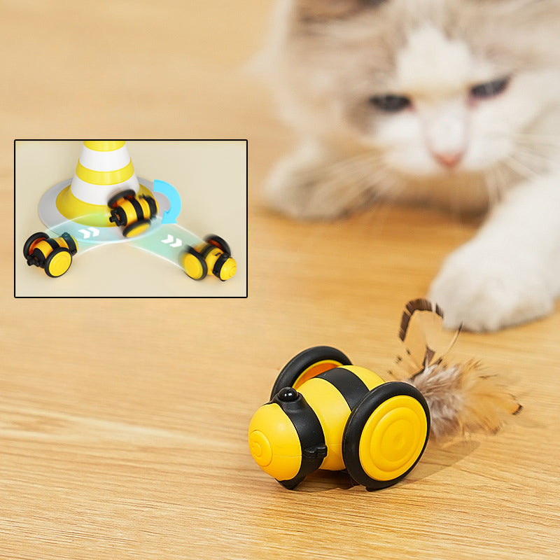Electric Running Bee Cat Toy