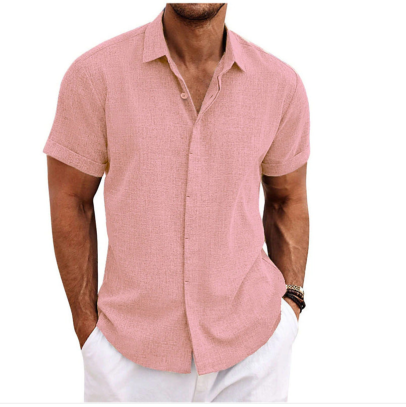 Men's Linen-Look Loose T-Shirt