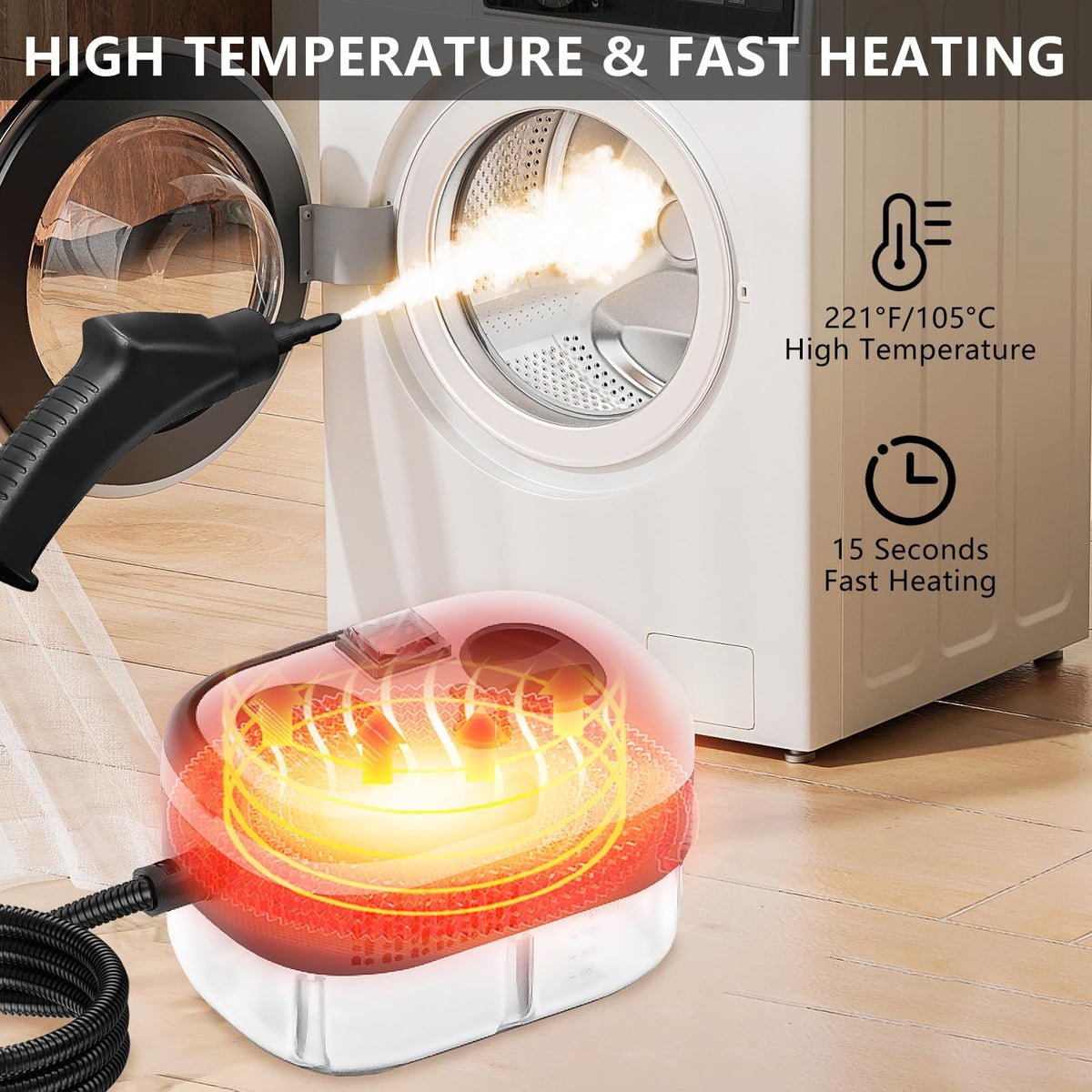 2500W Handheld Steam Cleaner