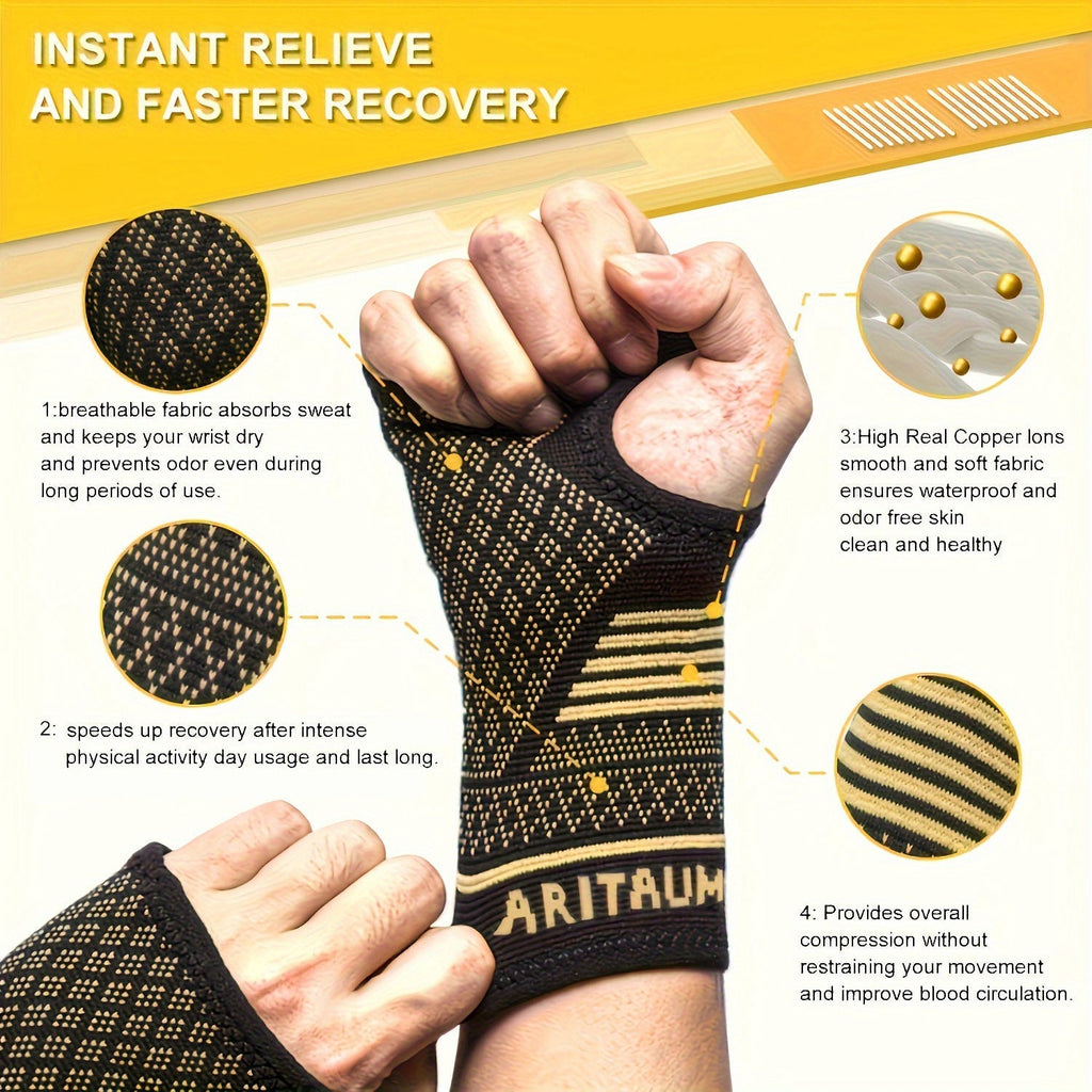 Wrist Compression Sleeves (1 Pair)