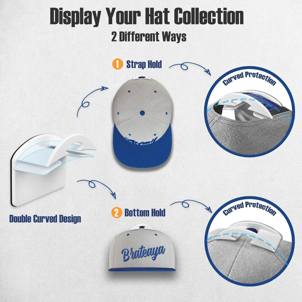 Adhesive Cap Hooks (10 pcs)