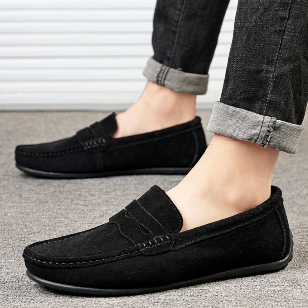 Men's Suede Slip-On Loafers