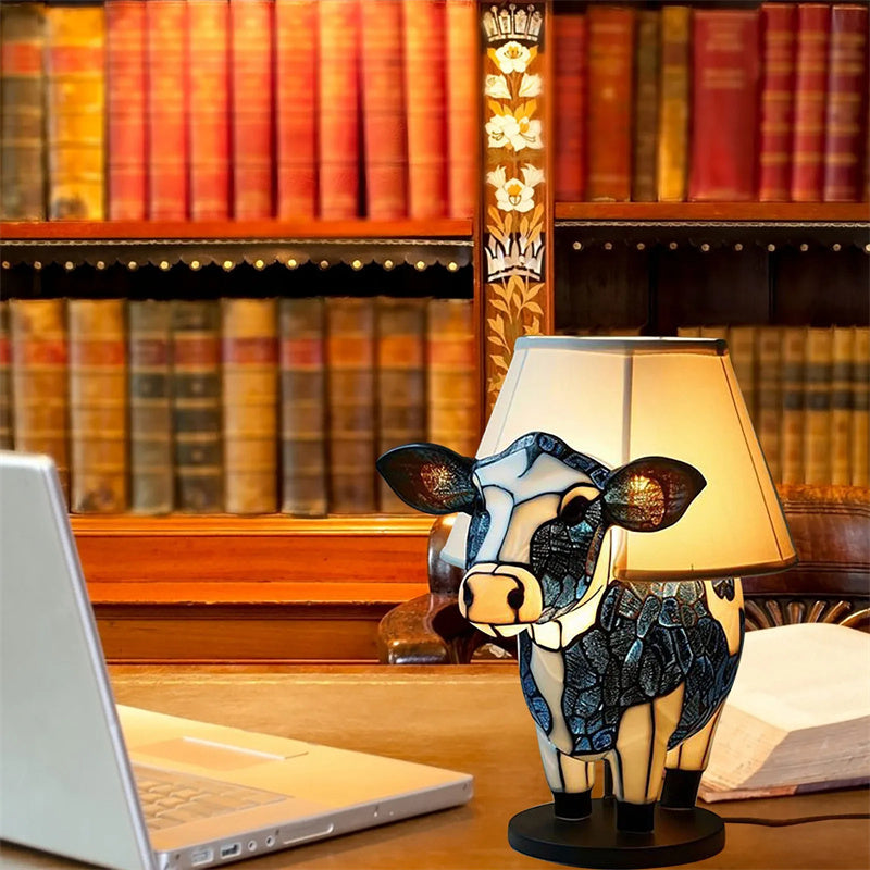 Flower Cow Table Lamp