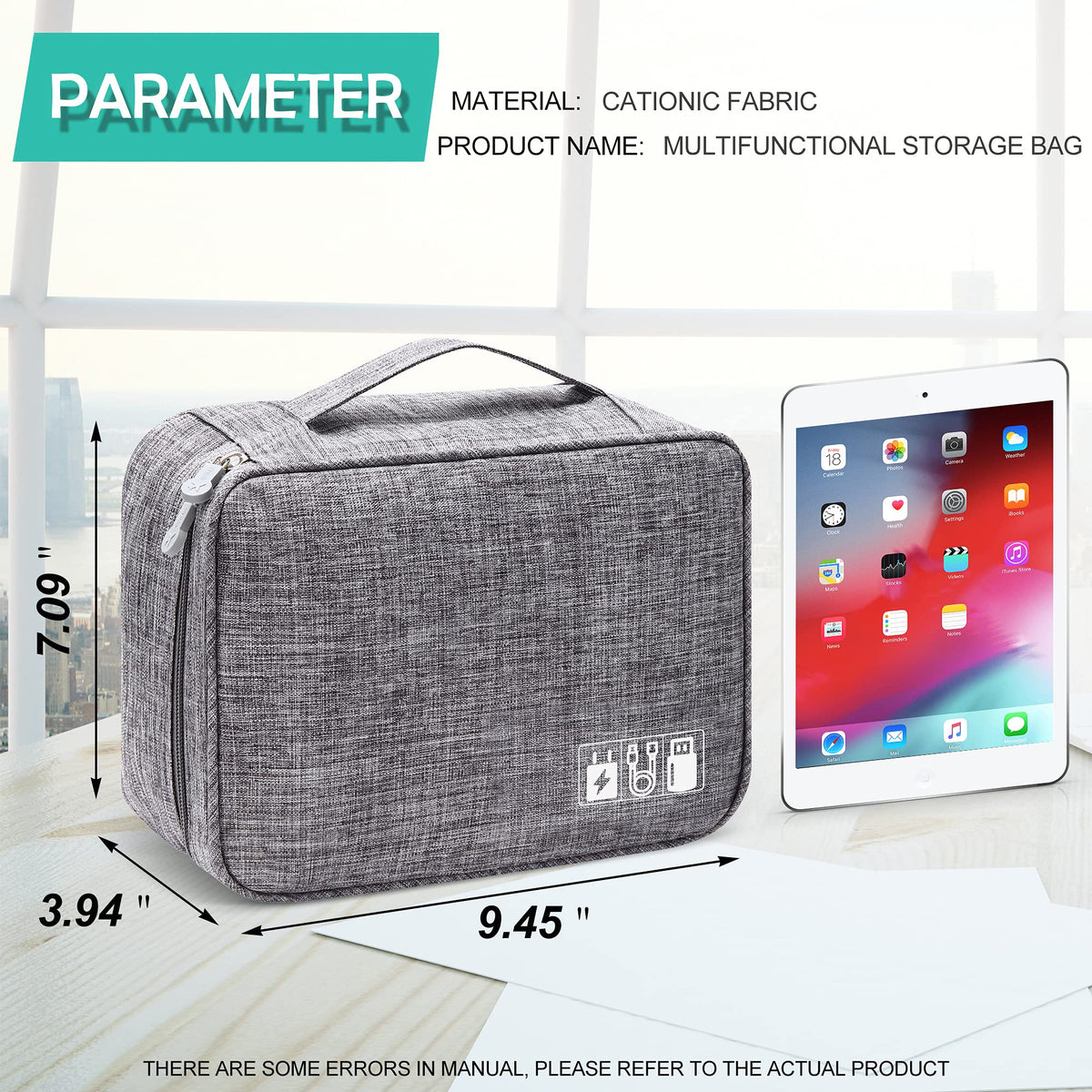 Travel Electronics Organizer Bag