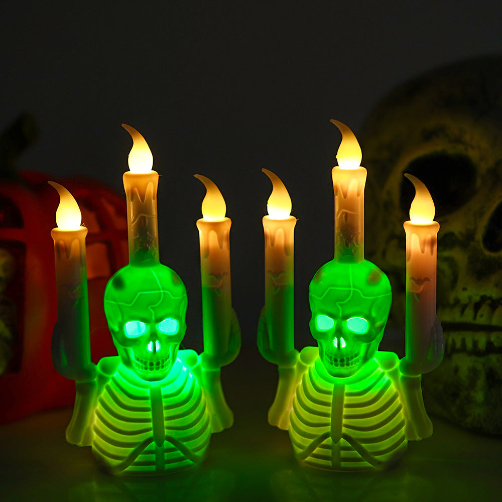 Skull Candlestick LED Light
