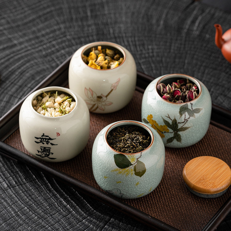 Mini Ceramic Tea Canister