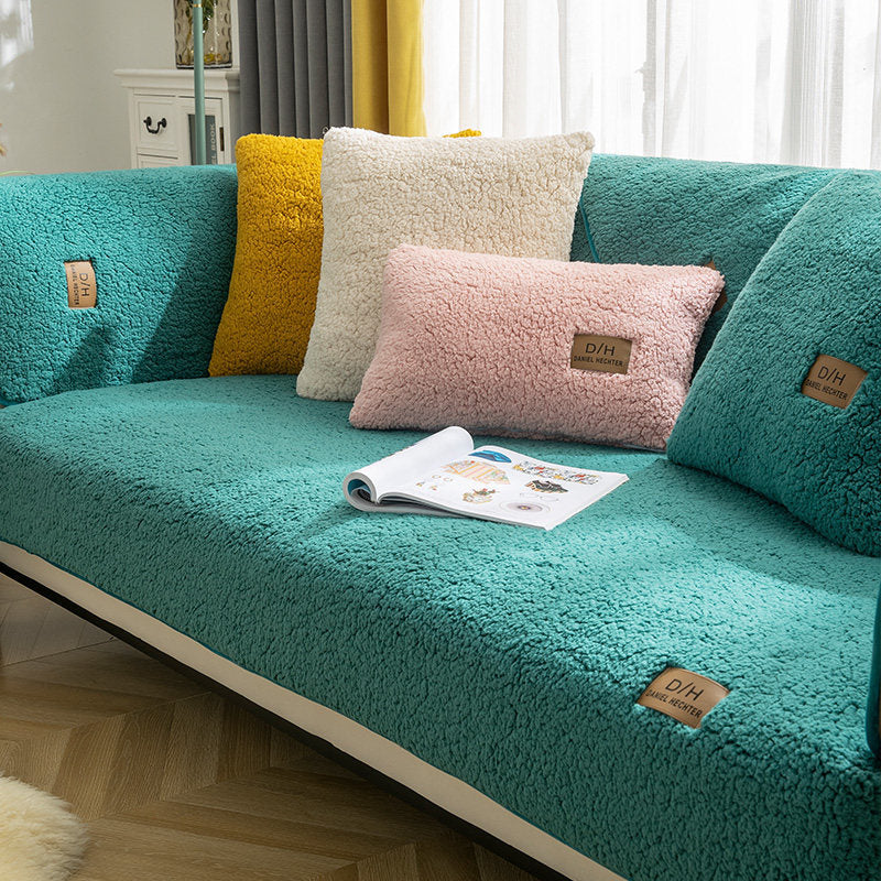 Plush Non-Slip Sofa Cover
