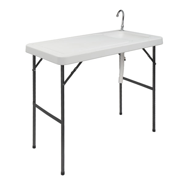 Folding Fish Cleaning Table with Sink
