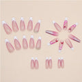 Glitter Butterfly Press-On Nails (24 Pcs)