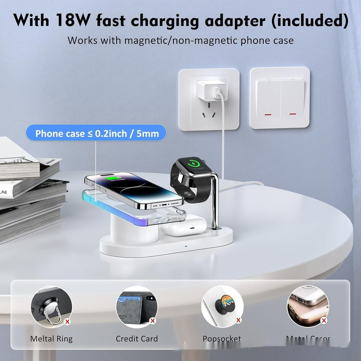 3-in-1 Magnetic Wireless Charging Stand