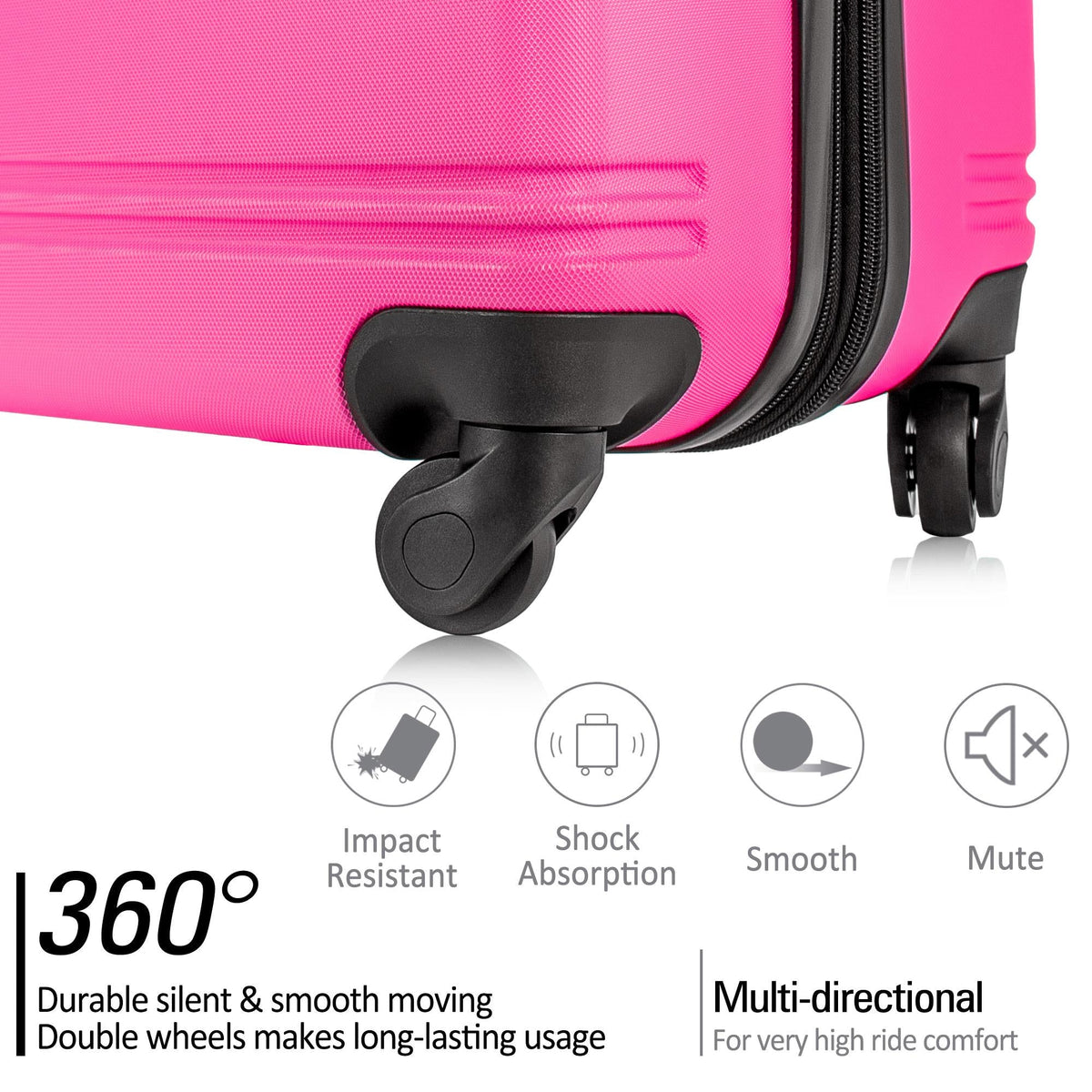 3-Piece Hardshell Luggage Set with TSA Locks