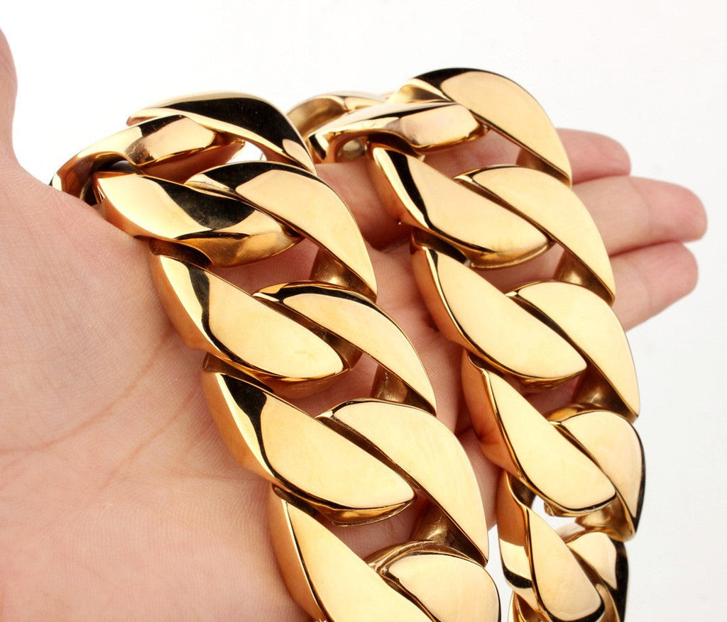 Men's Gold-Tone Chain Necklace