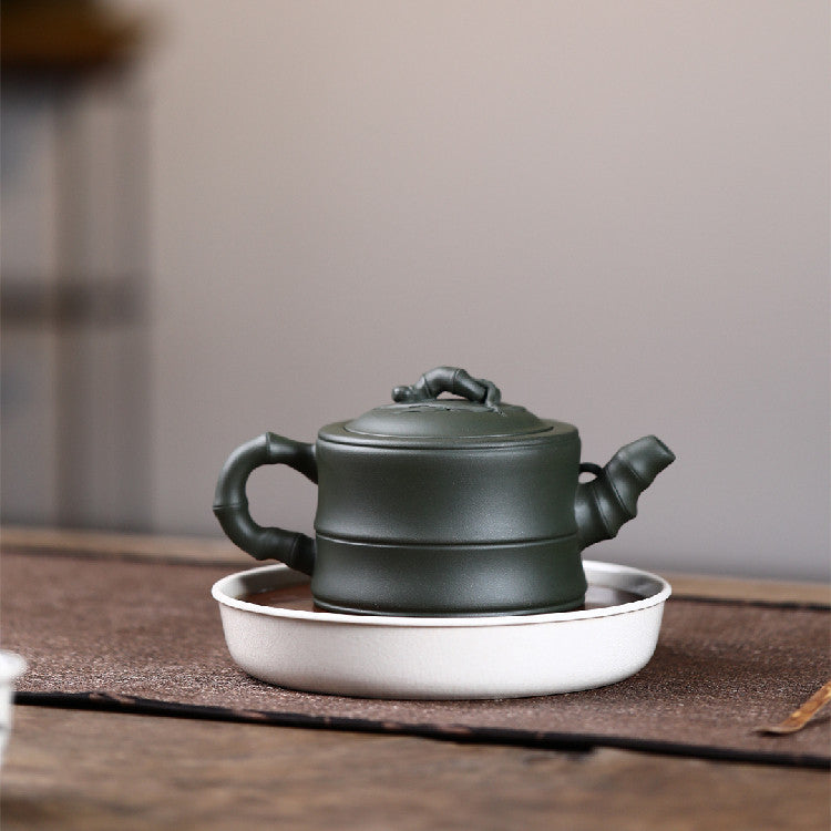 Handmade Bamboo Clay Teapot