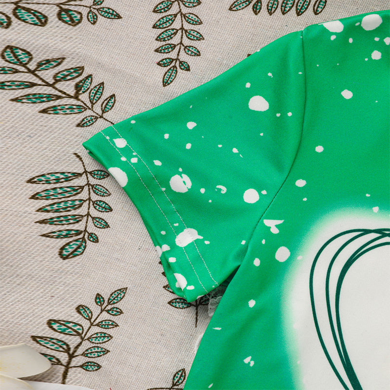 Girls' Clover Tee & Flare Pants Set