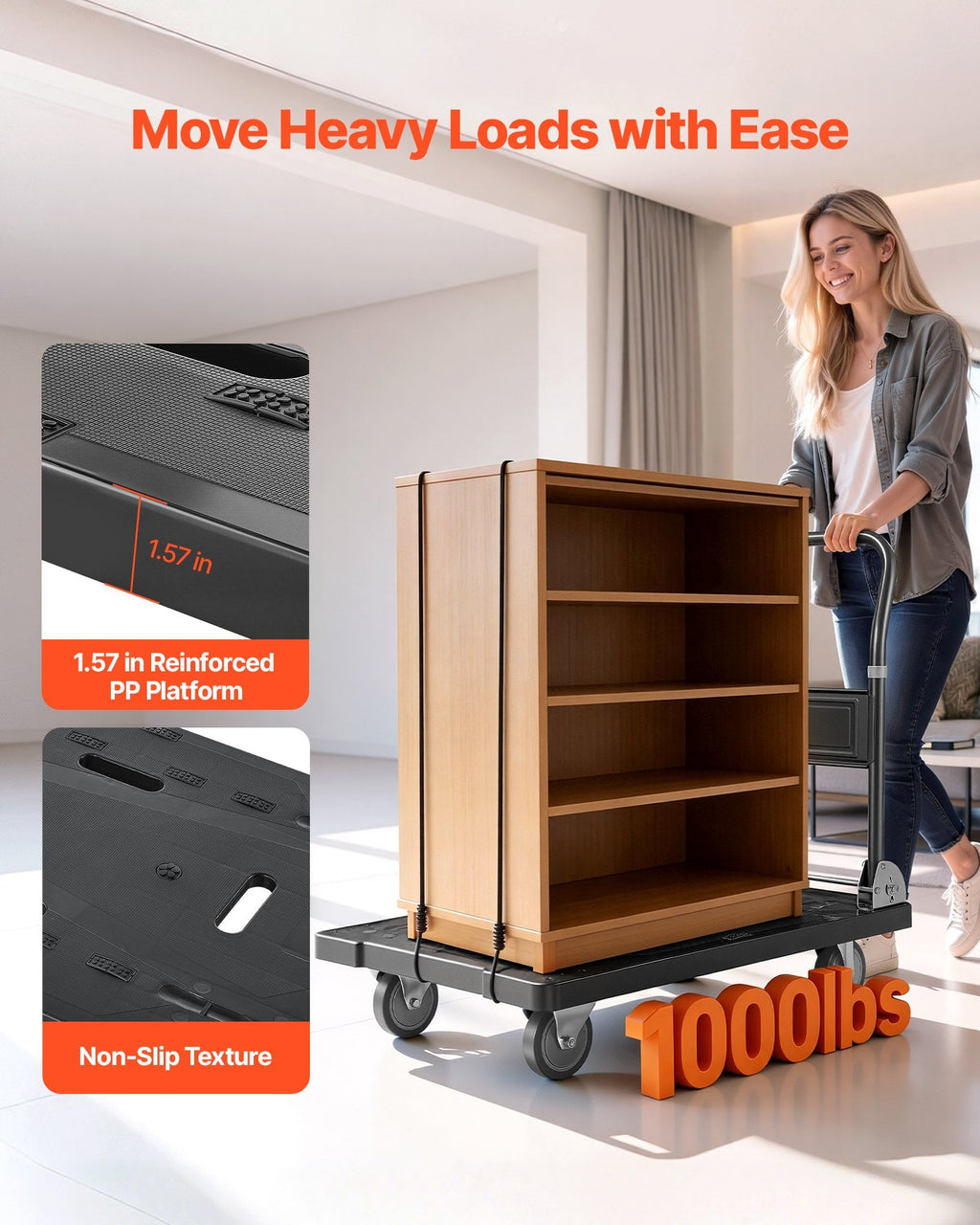 Foldable Platform Push Cart