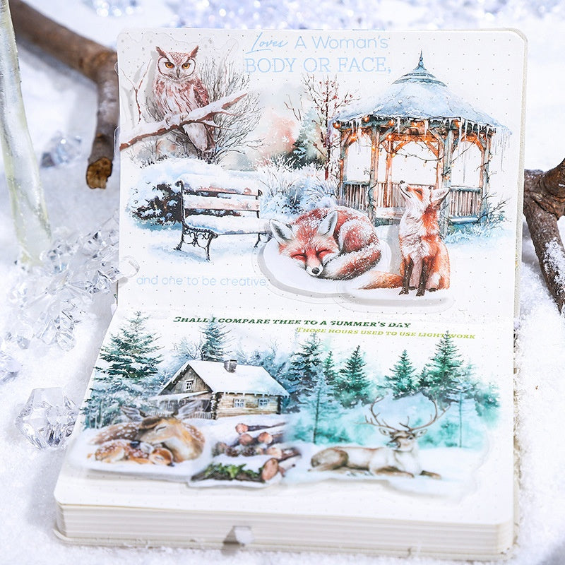 Winter Animal Journal Stickers