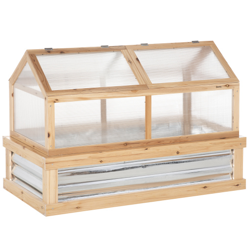 Raised Garden Bed with Mini Greenhouse