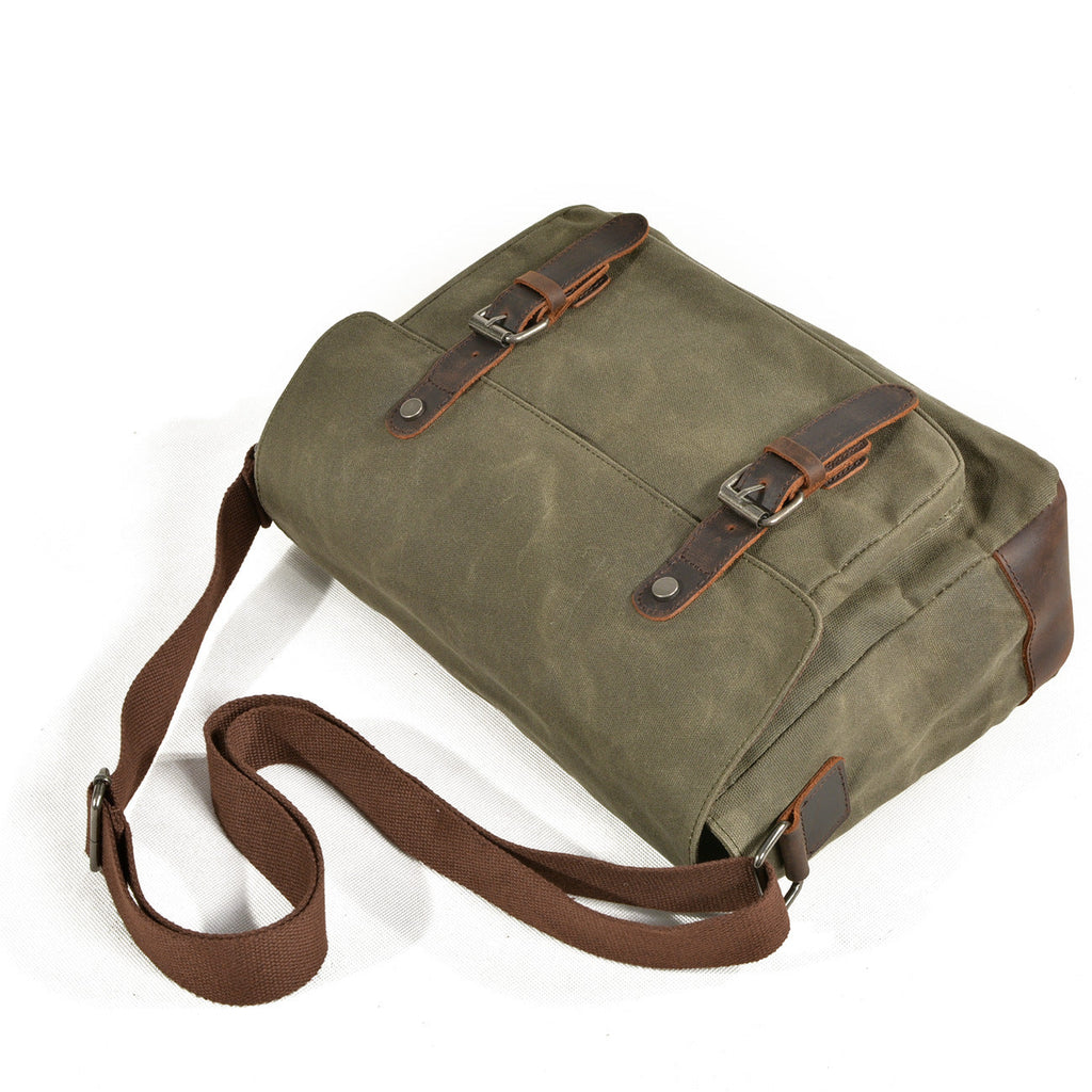Washed Canvas Shoulder Bag