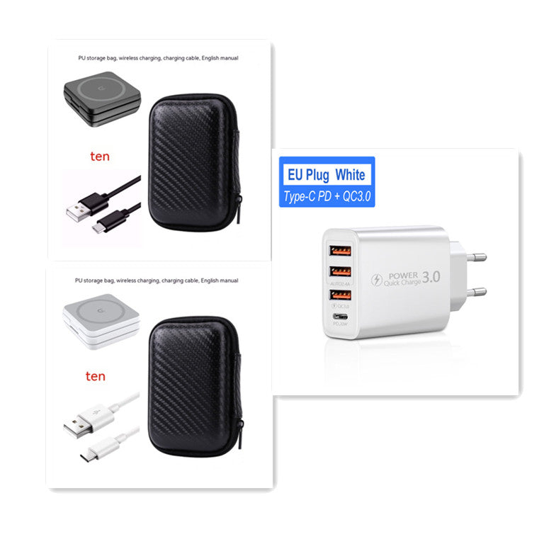 Foldable 3-in-1 Magnetic Travel Charger