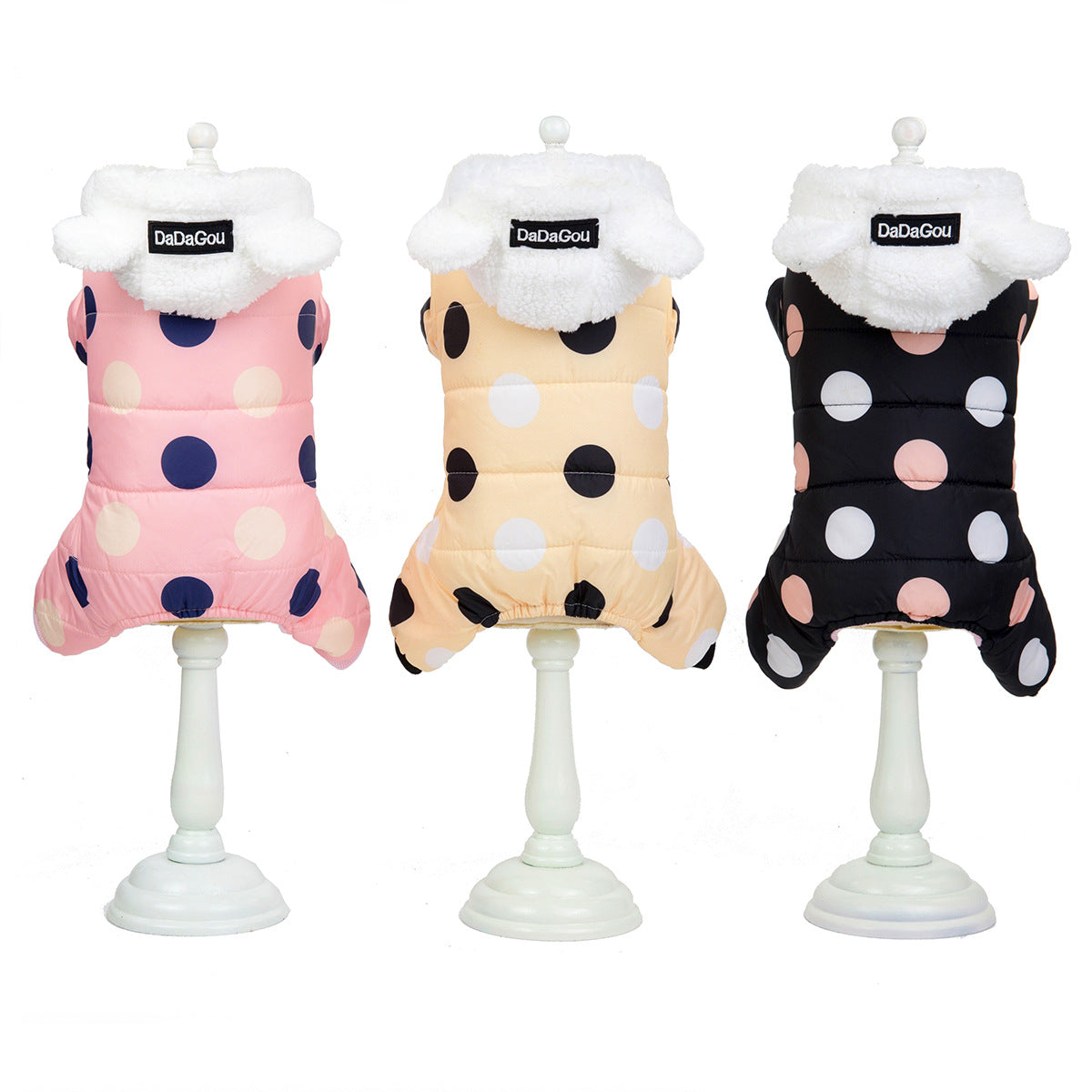 Polka Dot Four-Leg Dog Coat