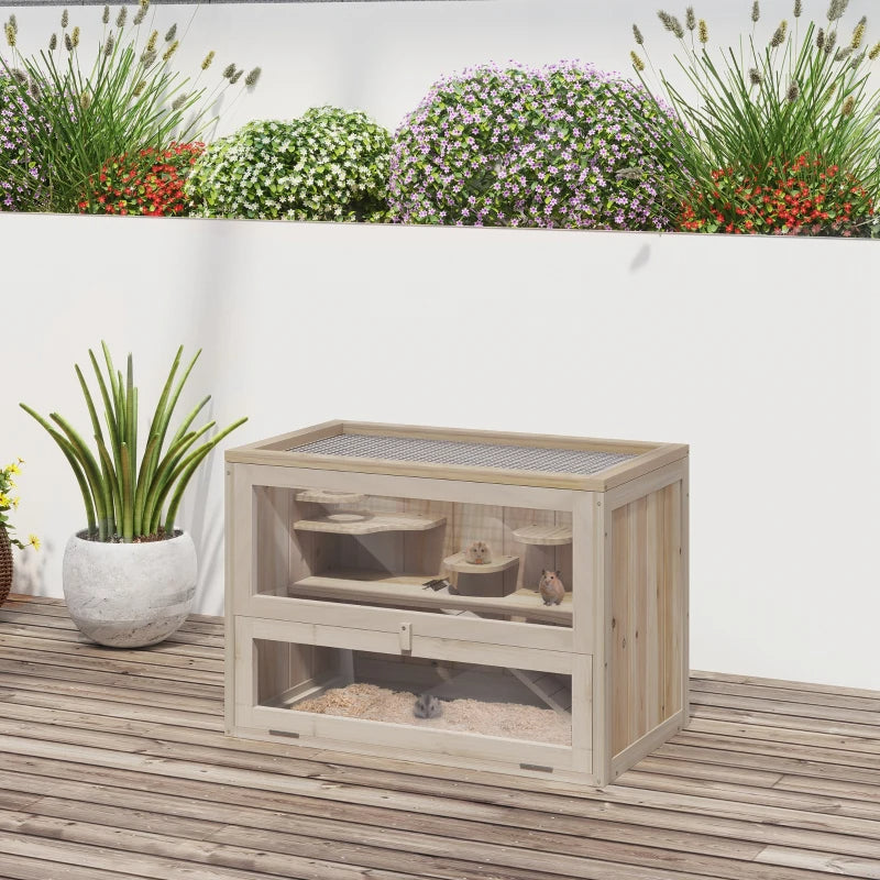 Extra-Large Wooden Hamster Cage (45")