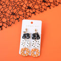 "Boo" Halloween Clay Earrings
