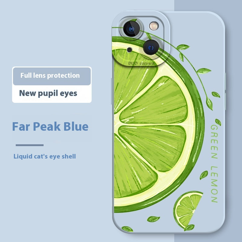 Lemon Print Frosted iPhone Case