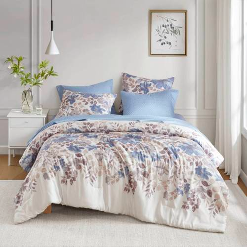 Floral Comforter Set with Sheets (Queen)