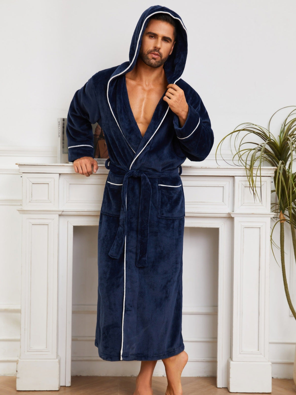Plush Flannel Bathrobe