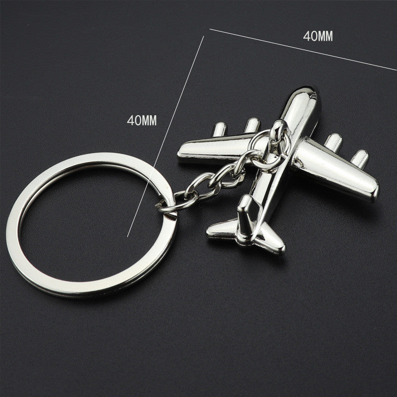 Metal Airplane Keychain
