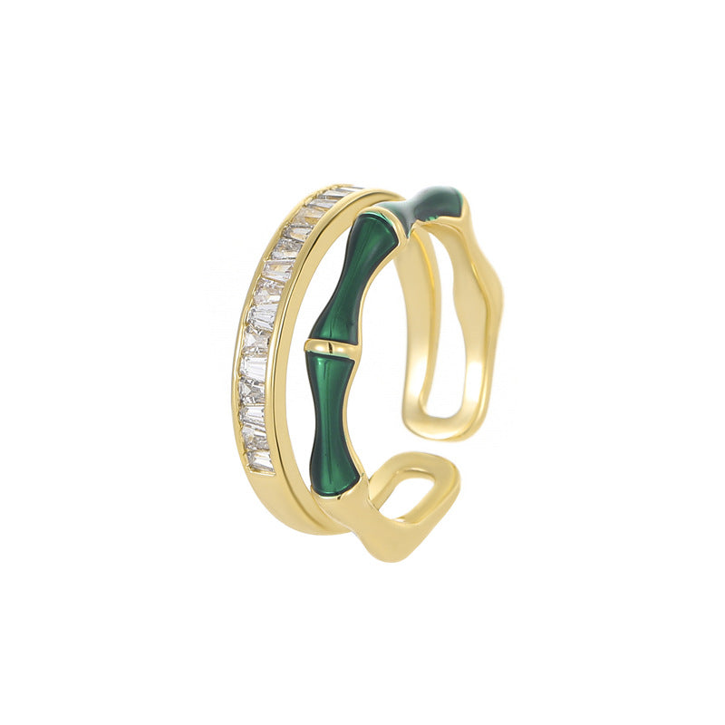 Bamboo-Joint Open Ring