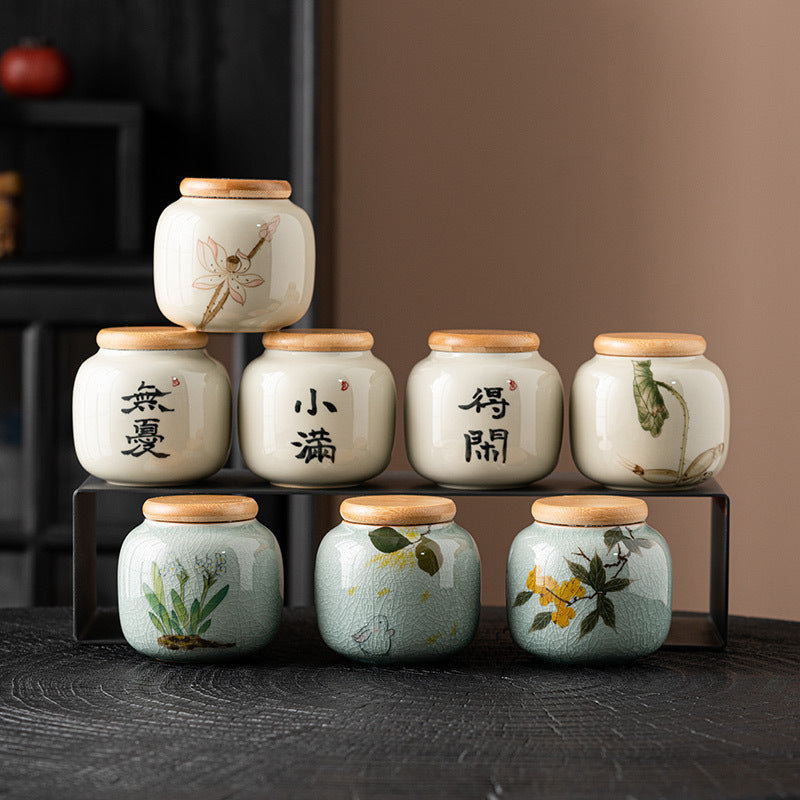 Mini Ceramic Tea Canister